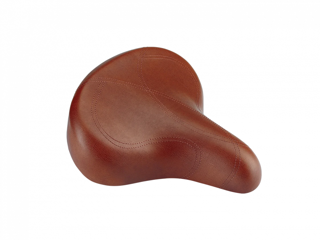 Седло для велосипеда Electra Ergo Saddle w/Elastomers Vintage Brown