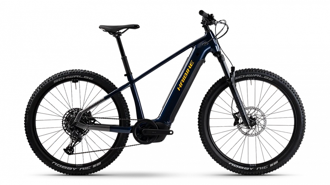 Электровелосипед Haibike AllTrack 10 27.5" S Blue/Titan/Yellow