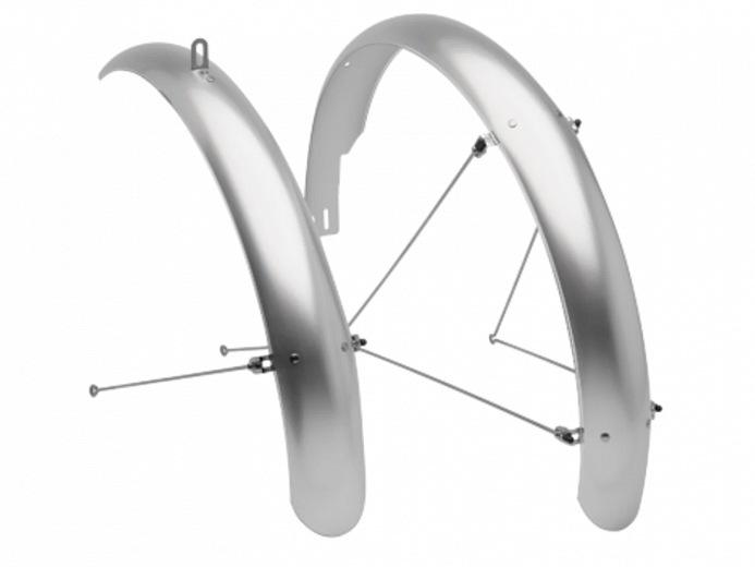 Крылья для велосипеда Electra Townie Balloon Plastic Fender Set Gloss Silver 26"