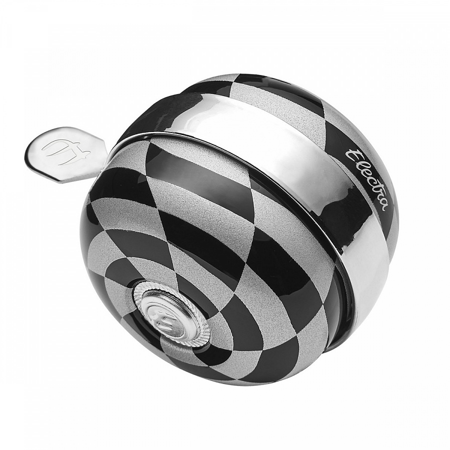 Велосипедный звонок Electra Spinner Bell Checkerboard
