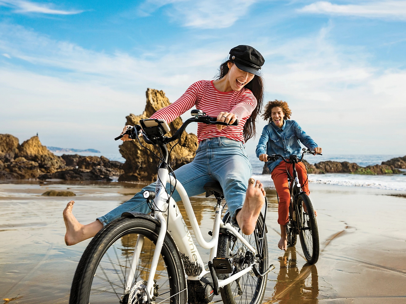 Электровелосипед Electra Townie Path GO! 10D Step Thru Aqua Metallic