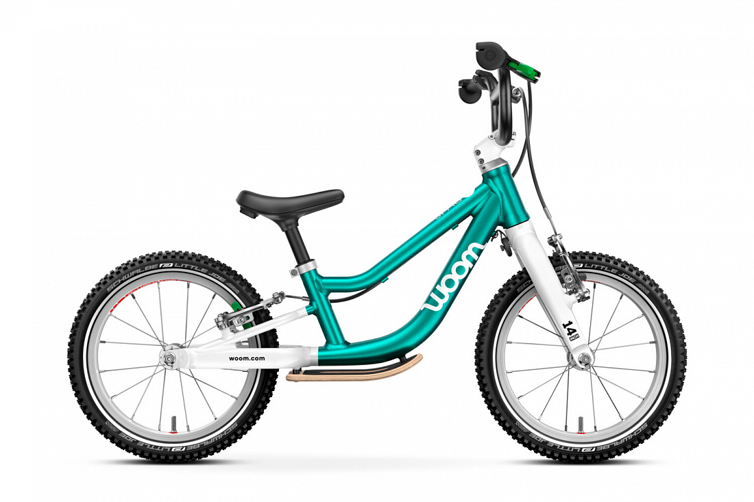 Беговел Woom go 1 PLUS metallic turquoise/petrol 14"