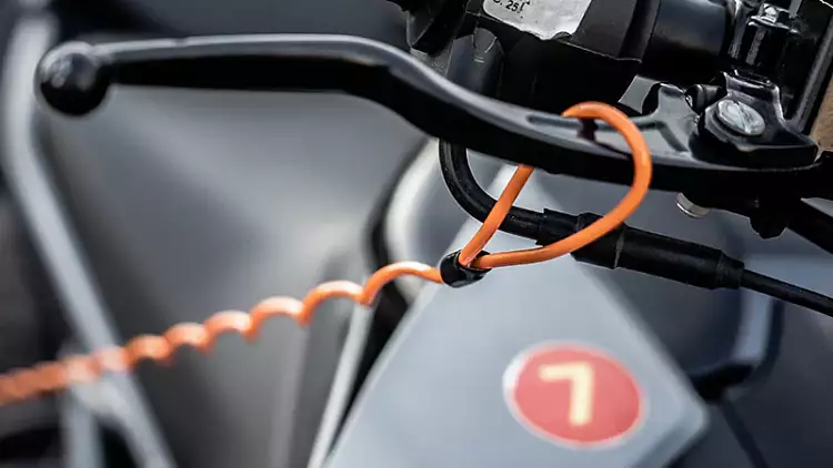 Велосипедный замок Ulac Air Alarm Disc Lock Orange