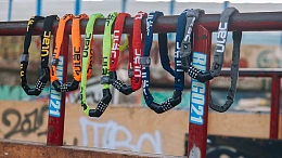 Велосипедный замок Ulac Street Fighter Steel Chain Lock Combo Red