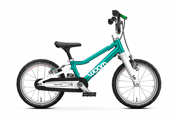 Детский велосипед Woom go 2 metallic turquoise/petrol 14”