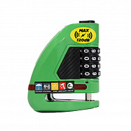 Велосипедный замок Ulac Air Alarm Combo Disc Lock Green