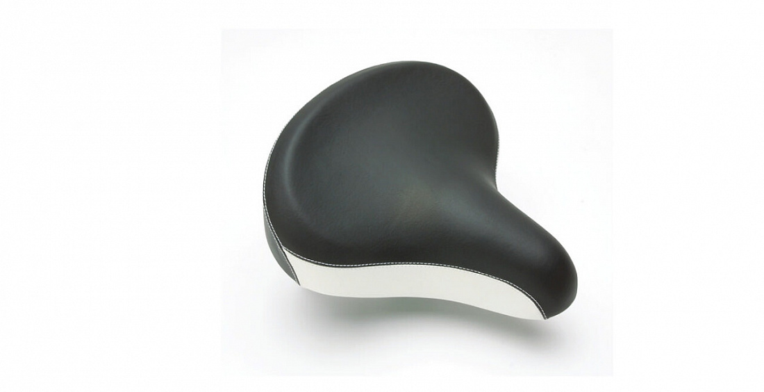 Седло для велосипеда Electra Comfort Saddle w/Springs (Black/White) (Size XL)