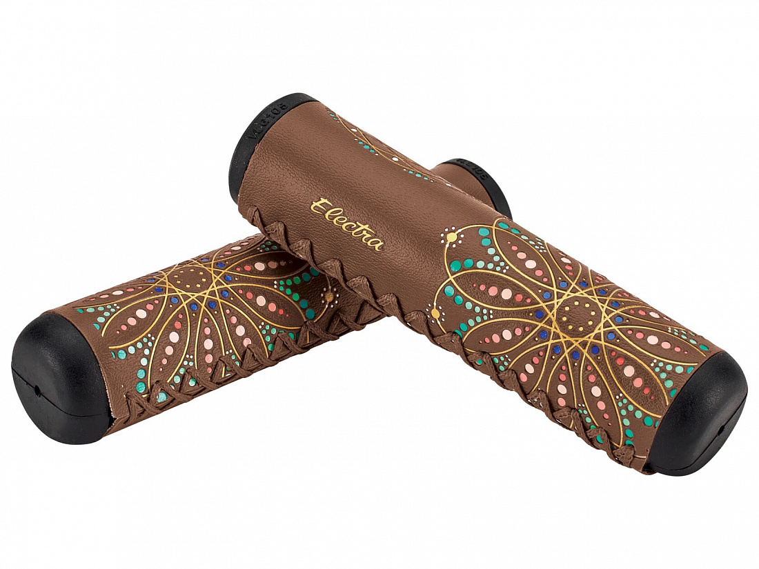Грипсы Electra Mandala Grips Long/Short Vintage Brown