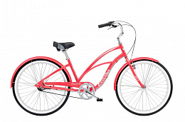 Велосипед Electra Cruiser Lux 3i Step Thru Hibiscus Red