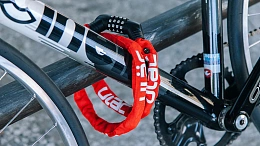 Велосипедный замок Ulac Street Fighter Steel Chain Lock Combo Red
