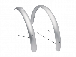 Крылья для велосипеда Electra Townie Original Aluminium Fender Set Matte Silver 26"