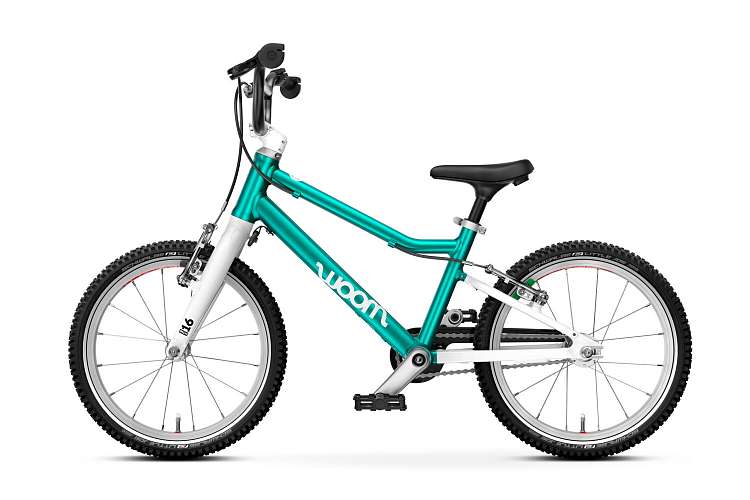 Детский велосипед Woom go 3 metallic turquoise/petrol 16
