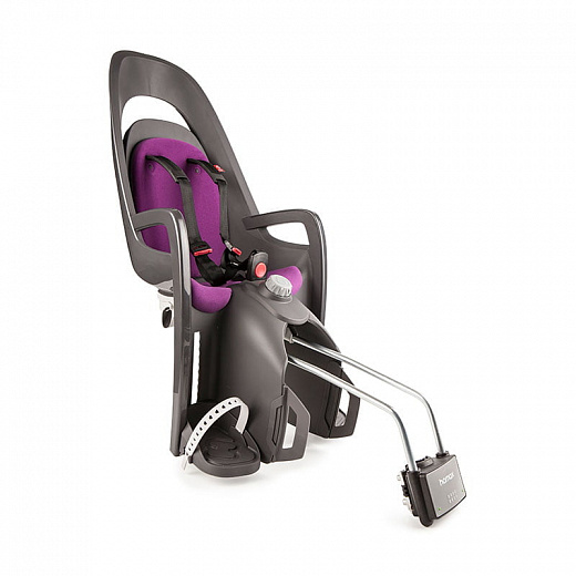 Детское кресло для велосипеда Hamax Caress Child Seat w/Lockable Bracket Grey/Purple