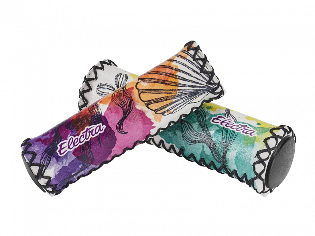 Грипсы Electra Sea Shells Foam Grips Long/Short White