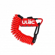 Велосипедный замок Ulac Piccadilly Carabiner Cable Combo Lock Red