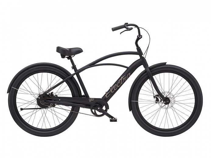 Электровелосипед Electra Cruiser GO! Step Over Matte Black Sand