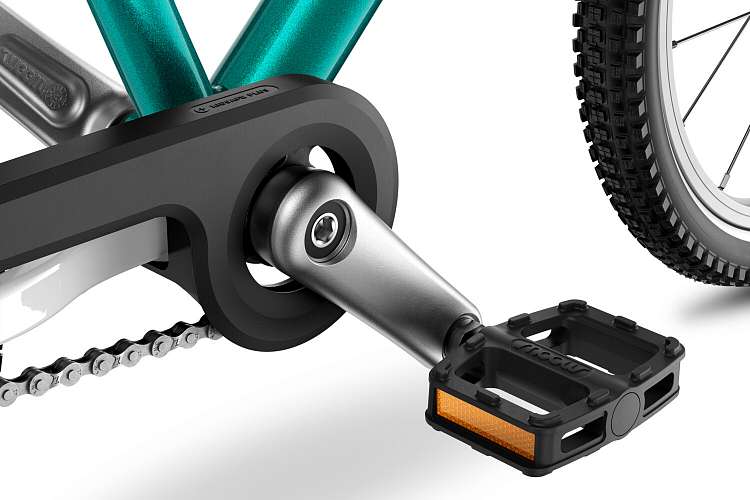 Детский велосипед Woom go 3 metallic turquoise/petrol 16