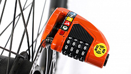 Велосипедный замок Ulac Air Alarm Combo Disc Lock Orange