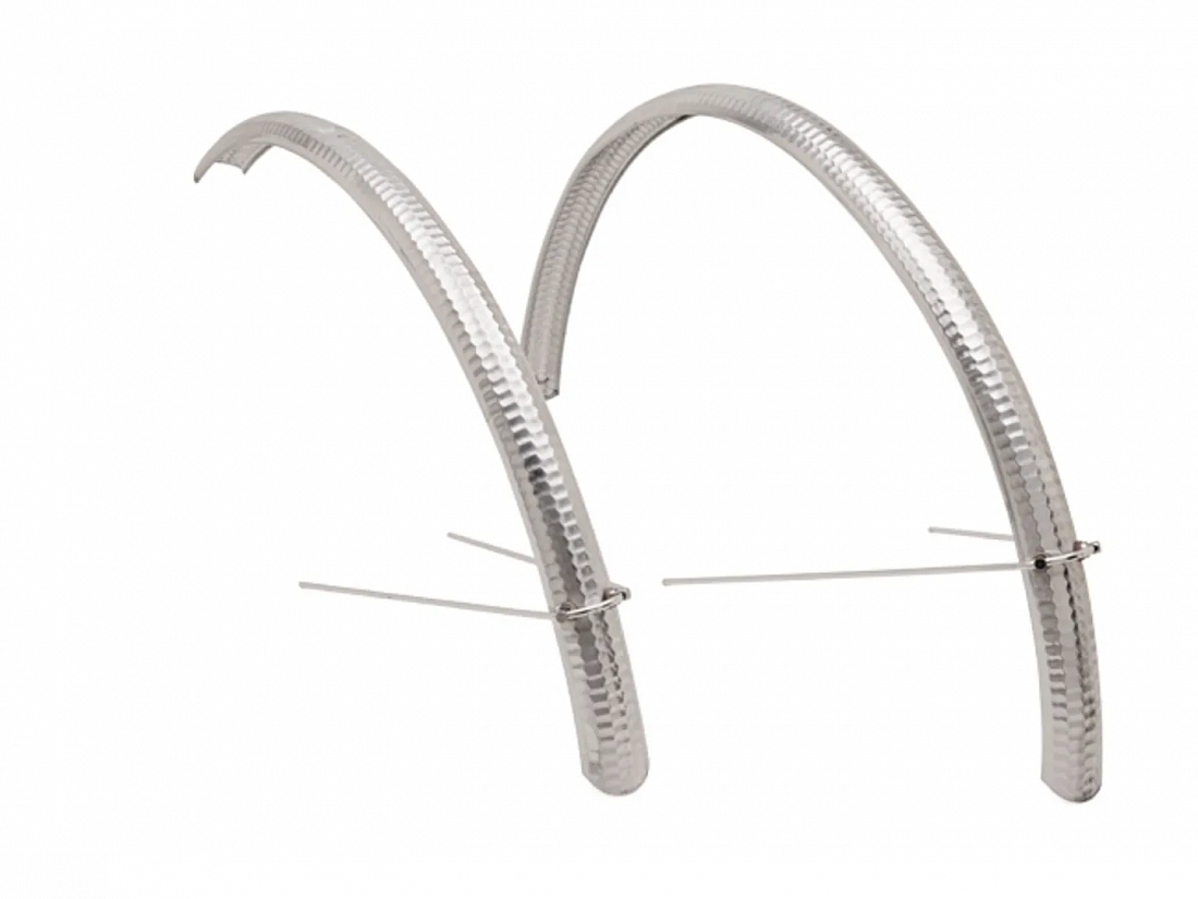 Крылья для велосипеда Electra Ticino Hammered Alloy Fender Set Polished Silver 700c