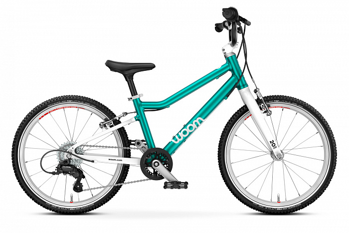Детский велосипед Woom go 4 metallic turquoise/petrol 20”
