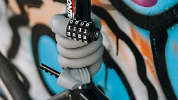 Велосипедный замок Ulac 1970 Memory Cable Lock Combo Sky Blue