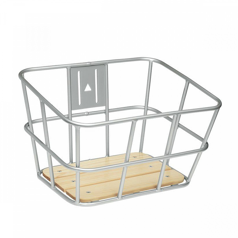 Корзина для велосипеда Electra Alloy/Wood Front Basket Silver