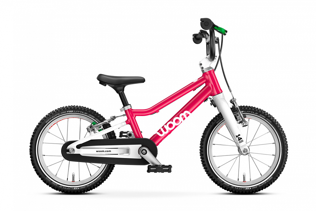 Детский велосипед Woom go 2 hot pink 14”