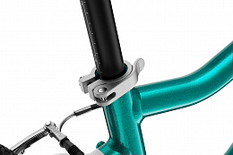 Детский велосипед Woom go 3 AUTOMAGIC metallic turquoise/petrol 16"