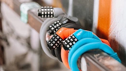 Велосипедный замок Ulac 1970 Memory Cable Lock Combo Sky Blue
